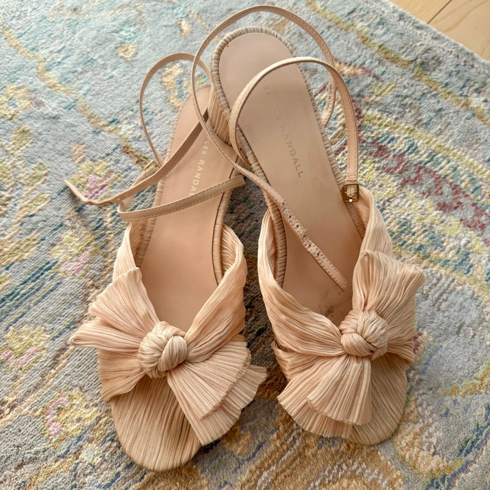Loeffler Randall Dahlia Sandals in Almond (Nude)